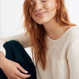 Madewell Embroidered Gauze Top